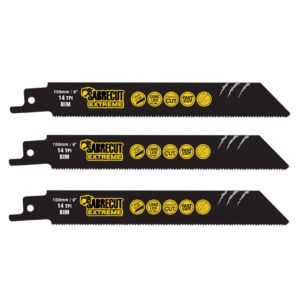 3pcs S922BF 150mm 14TPI Reciprocating Saw Blades - SCRS922BF_3