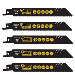 5pcs S922BF 150mm 14TPI Reciprocating Saw Blades - SCRS922BF_5
