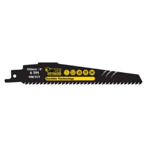 1pc S940HM 152mm 6TPI Tungsten Carbide Reciprocating Saw Blade - SCRS940HM