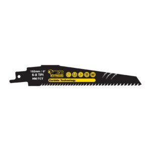 1pc S956XHM 152mm 6-8TPI Tungsten Carbide Reciprocating Saw Blade - SCRS956XHM