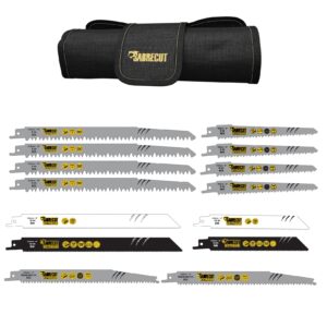 14pcs 150mm-240mm Mixed Reciprocating Saw Blades Plus Storage Pouch - SCRSBK14