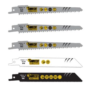 5pcs 150mm Mixed Reciprocating Saw Blades - SCRSK5B