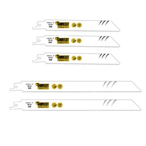 5pcs 150mm-225mm 10TPI Reciprocating Saw Blades - SCRSK5HF