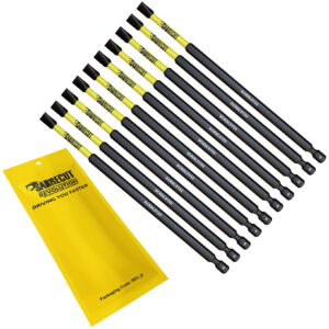 10pcs 152mm Slotted (SL5) Impact Screwdriver Bits - SCRSL5152_10