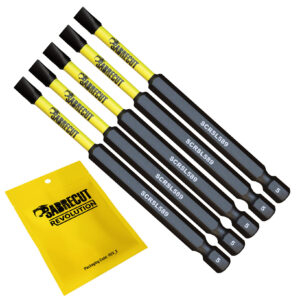 5pcs 89mm Slotted (SL5) Impact Screwdriver Bits - SCRSL589_5