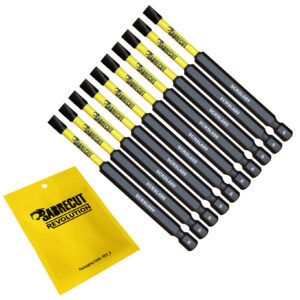 10pcs 89mm Slotted (SL6) Impact Screwdriver Bits - SCRSL689_10