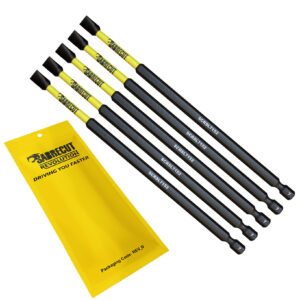 5pcs 152mm Slotted (SL7) Impact Screwdriver Bit - SCRSL7152_5