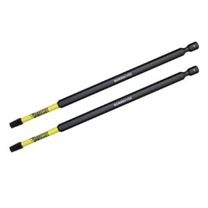 2pcs 152mm Square (SQ1) Impact Screwdriver Bits - SCRSQ1152_2