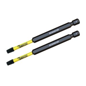 2pcs 89mm Square (SQ1) Impact Screwdriver Bits - SCRSQ189_2