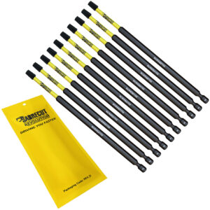 10pcs 152mm Square (SQ2) Impact Screwdriver Bits - SCRSQ2152_10