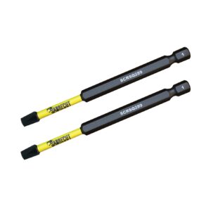 2pcs 89mm Square (SQ2) Impact Screwdriver Bits - SCRSQ289_2
