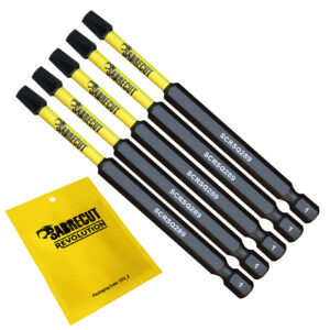 5pcs 89mm Square (SQ2) Impact Screwdriver Bits - SCRSQ289_5