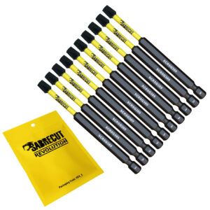 10pcs 89mm Square (SQ3) Impact Screwdriver Bits - SCRSQ389_10