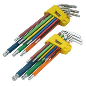 18pcs Soft Grip Hex and Torx Key Sets - SCTGK1