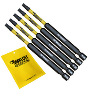 5pcs 89mm Torx (T-20) Tamper Proof Security Impact Screwdriver Bits - SCTP2089_5