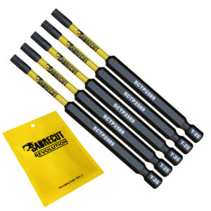 5pcs 89mm Torx (T-25) Tamper Proof Security Impact Screwdriver Bits - SCTP2589_5