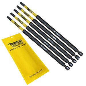5pcs 152mm Torx (T-25) Impact Screwdriver Bits - SCTX25152_5