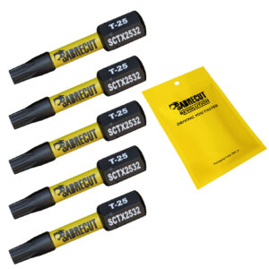 5pcs 32mm Torx (T-25) Impact Screwdriver Bits - SCTX2532_5
