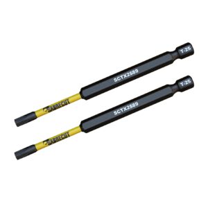 2pcs 89mm Torx (T-25) Impact Screwdriver Bits - SCTX2589_2
