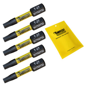 5pcs 32mm Torx (T-27) Impact Screwdriver Bits - SCTX2732_5
