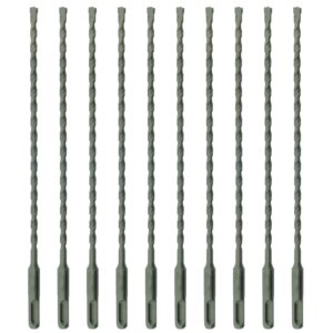 10pcs 6mm x 460mm PGM Approved SDS Drill Bits - SDSE6_10
