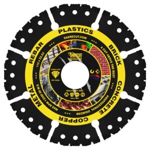 1pc 115mm Vacuum Brazed Multi Material Cutting Diamond Disc - VBSC115MU