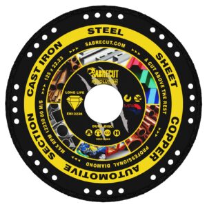1pc 125mm Vacuum Brazed Metal Cutting Diamond Disc - VBSC125ME