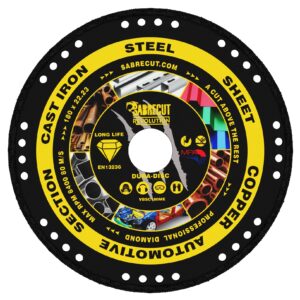 1pc 180mm Vacuum Brazed Metal Cutting Diamond Disc - VBSC180ME