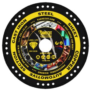 1pc 230mm Vacuum Brazed Metal Cutting Diamond Disc - VBSC230ME