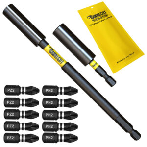 12pcs Mixed Impact Bit Holders With Impact Bits - XSCRK12