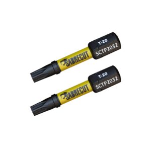 2pcs 32mm Torx (T-20) Tamper Proof Security Impact Screwdriver Bits - SCTP2032_2