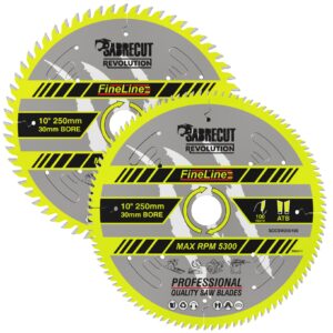 2pcs 250mm 60/100T Wood Cutting Saw Blades - SCCSW250K1