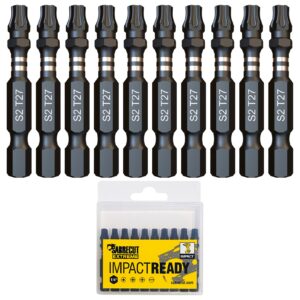 10pcs 50mm Torx (T-27) Impact Screwdriver Bits - SCTX2750_10
