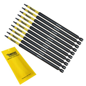10pcs 152mm Torx (T-15) Tamper Proof Security Impact Screwdriver Bits - SCTP15152_10