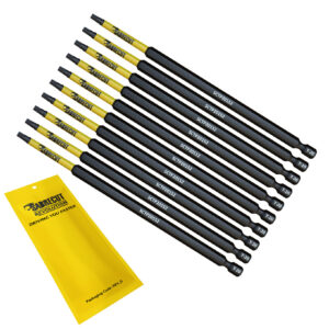 10pcs 152mm Torx (T-20) Tamper Proof Security Impact Screwdriver Bits - SCTP20152_10