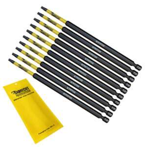 10pcs 152mm Torx (T-27) Tamper Proof Security Impact Screwdriver Bits - SCTP27152_10