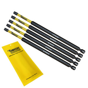 5pcs 152mm Torx (T-40) Tamper Proof Security Impact Screwdriver Bits - SCTP40152_5