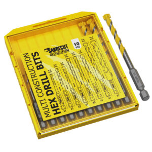 10pcs HEX Shank Multi Construction Drill Bits - SCRMCH001