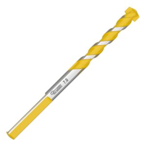 1pc 7mm x 100mm Tri Shank Multi Construction Drill Bit - SCRMCT070