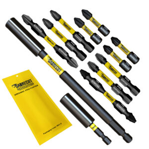 12pcs Mixed Impact Screwdriver Bits and Holder Kit - SCRK12A