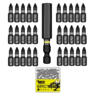 31pcs 25mm Phillips (PZ2) Impact Screwdriver Bits and Holder Kit - SCEPZ2K_31