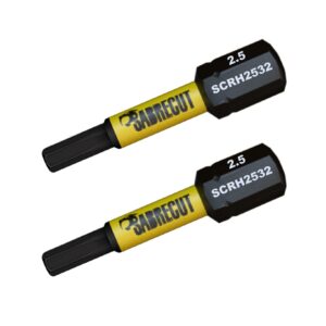 2pcs 32mm Hex (H2.5) Impact Screwdriver Bits - SCRH2532_2