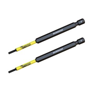 2pcs 89mm Hex (H2) Impact Screwdriver Bits - SCRH289_2