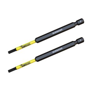 2pcs 89mm Hex (H3) Impact Screwdriver Bits - SCRH389_2