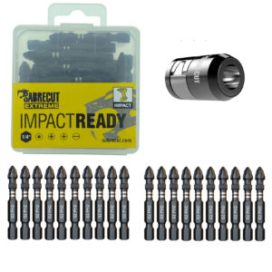 20pcs 50mm Phillips (PH2) Impact Screwdriver Bits and Screw Holder Kit  - SCPH250_20MSH