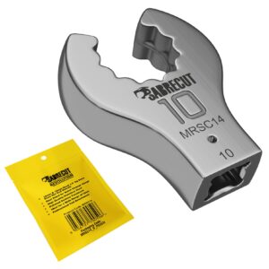 1pc 10mm & 12mm Head 1/4" Square Drive Flare Nut End Wrench - MRSC14