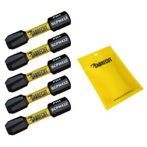 5pcs 32mm Phillips (PH4) Impact Screwdriver Bits - SCPH432_5