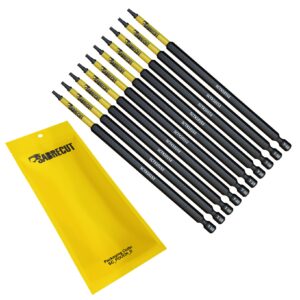 10pcs 152mm Torx (T-10) Impact Screwdriver Bits - SCTX10152_10