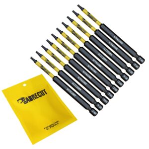 10pcs 89mm Torx (T-10) Impact Screwdriver Bits - SCTX1089_10