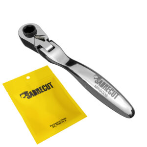1pc 210 Degrees Flex Head Mini Micro Ratchet 1/4" Square Drive - MRSC06